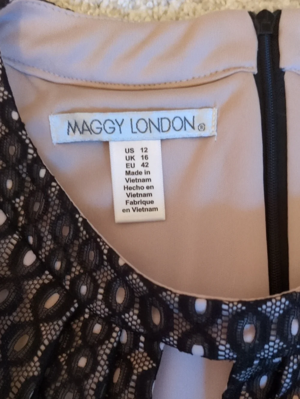 Maggy London Black Lace Halter Midi Dress 12